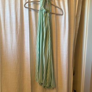 ASOS Mint Green and White Striped Mini Dress